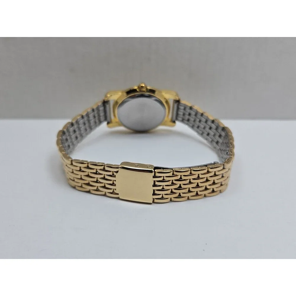 Womens Vintage ESQ Esquire by Movado Swiss Quartz Gold Tone Watch New Battery